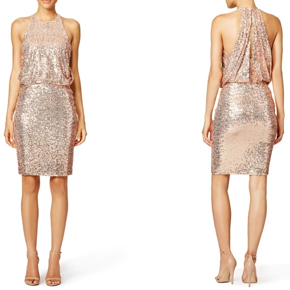 Badgley Mischka Dresses & Skirts - ✨BNWT Racerback body-skimming Badgley Mischka sequined dress.✨ Holiday party/NYE